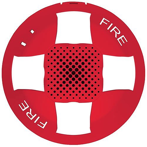 Kidde EGCAVRF-CVR Genesis EGC Ceiling Cover, Red, FIRE Marking, Audio