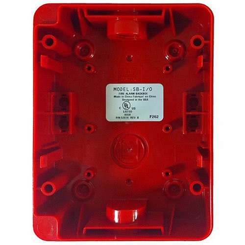 NEW Fire Lite Honeywell SB-10 50701-LB Surface Mount Red Alarm Backbox Back Box 