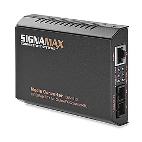 SIGNAMAX 10/100 MB, MEDIA CONVERTER,LC/MM TO TX,2K