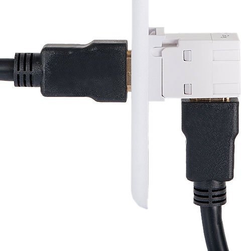 ICC IC107AHMWH 90 Degree HDMI Modular Coupler in HD Style, White