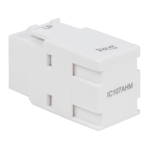 ICC IC107AHMWH 90 Degree HDMI Modular Coupler in HD Style, White