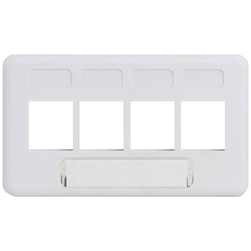 ICC Modular Furniture Faceplate with 4 Ports for HD Style in TIA Size