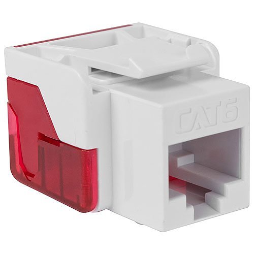 ICC IC107L6RWH CAT6 RJ45 Keystone Jack for EZ Style, 400-Pack, White