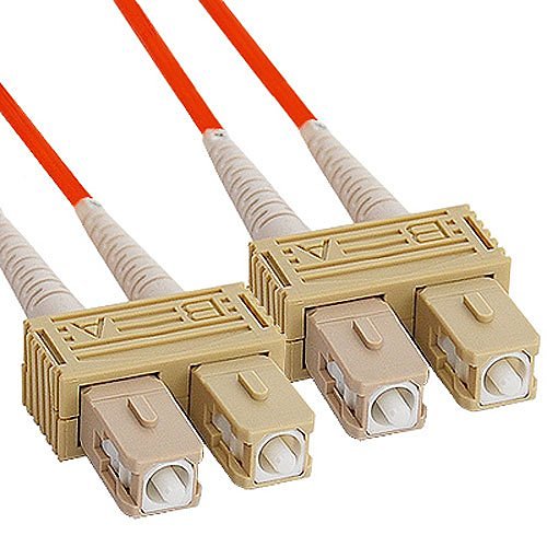 ICC SC-SC Duplex Multimode 50/125 (OM2) Fiber Optic Patch Cable in Orange