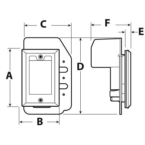 Canplas 791790W Next Generation SuperValve With Square Door, White