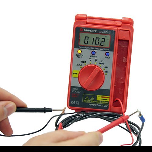 Triplett 2030 3 � Digit 4000 Count Pocket Digital Multimeter: CAT II 600V