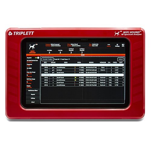 Triplett WFHOUND Wi-Fi Hound 2.4 GHz & 5 GHz RF Spectrum Analyzer