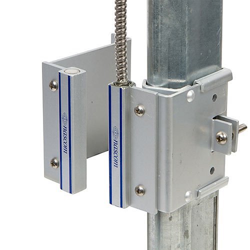 Nascom N505AUTM/ST 2-1/4" Overhead Door Rail Mount Magnet/Switch Set Featuring No Dead Spot Technology, Silver