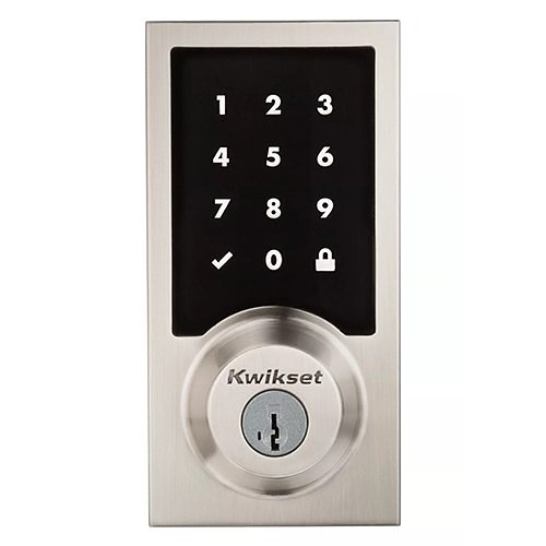 Kwikset 916CNT ZW500 15  Smartcode Contemporary Electronic Deadbolt with Z-Wave Technology, Satin Nickel