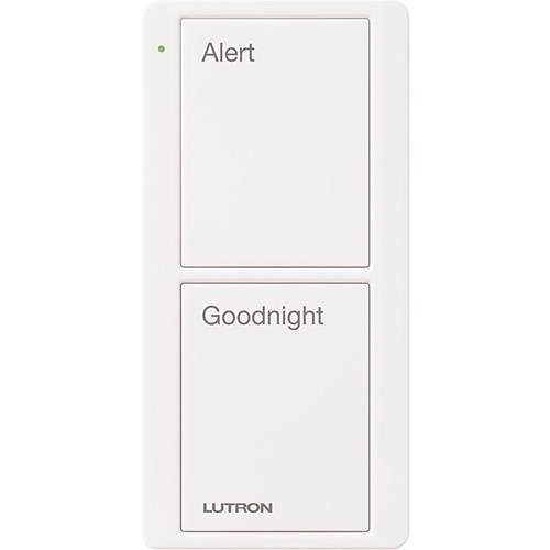 Lutron PJ2-2B-GWH-P02 Pico Wireless Control - 2-Button Bedroom Scene, White