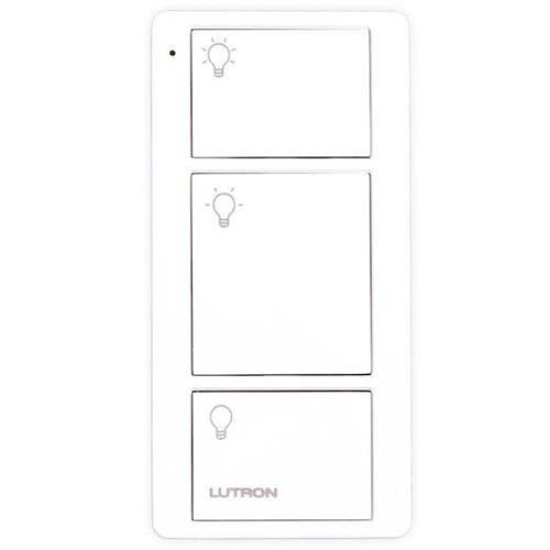Lutron Pico Wireless Control, 434 Mhz, 3-Button With Light Icon Engraving