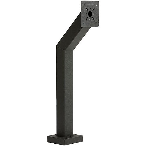 PEDESTAL PRO HD-100 Mounting Pedestal for Card Reader, Intercom System, Keypad, Biometric Reader, Telephone Entry System, Housing, Access Control System, Push Button, Camera - Black Wrinkle