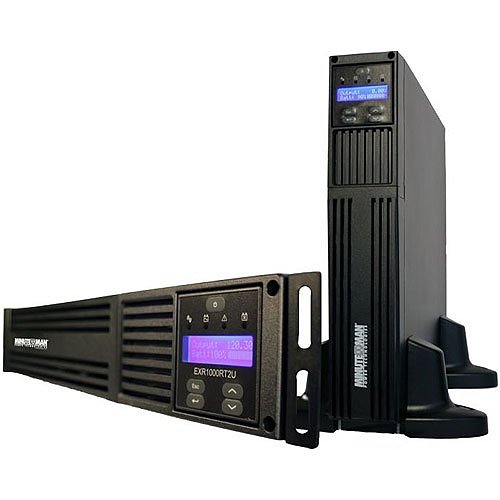 Minuteman EXR1500RT2UNC EXR UPS Series AVR Line Interactive UPS, 1.5kVA/1350W, 2U RMS