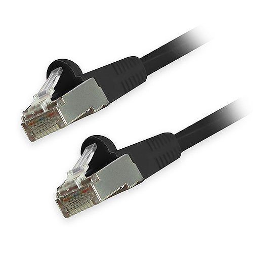 Comprehensive CAT6STP-15BLK CAT6 Snagless Shielded Patch Cable, 15' (4.5m), Black