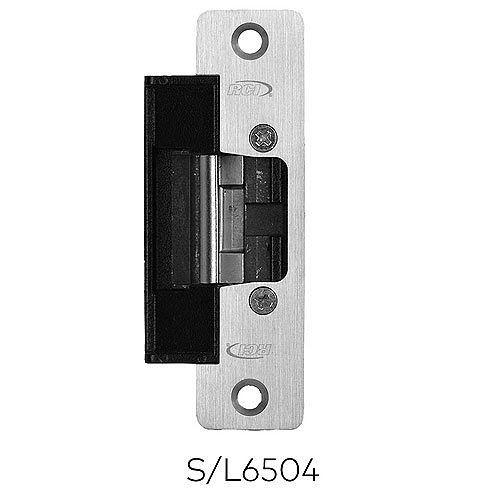 RCI L6504DD 6 Series Lip Bracket & Radius Faceplate for Aluminum Double Doors with Flat Astragal for L6504