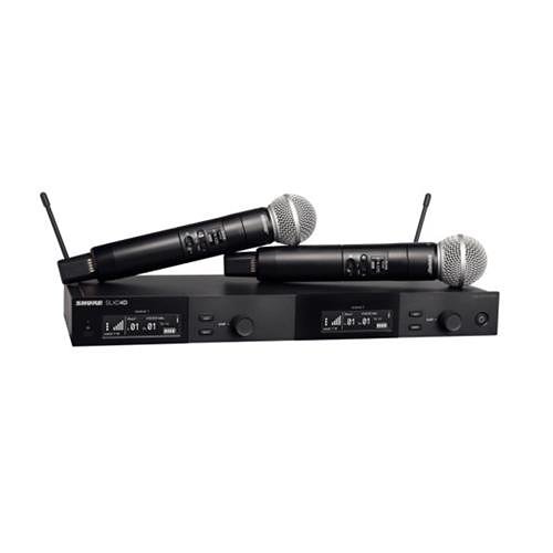 Shure Dual Wireless System With 2 Slxd2/Sm58 Handheld Transmitters