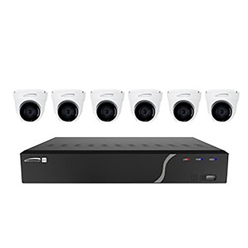 8-Channel H.265 NVR with 6 IP Turret Cameras 2.8mm