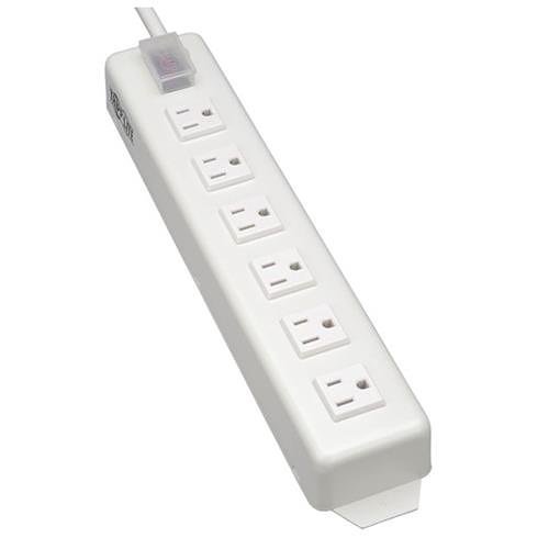 Tripp Lite Power Strip Metal 120V 5-15R Right Angle 6 Outlet 15' Cord