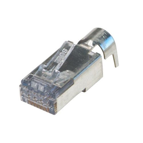 Platinum Tools ezEX™44 Shielded CAT6 Connector, External Ground, 25/Clamshell