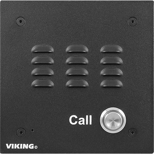 Viking Electronics IP Entry Phone, Black Finish