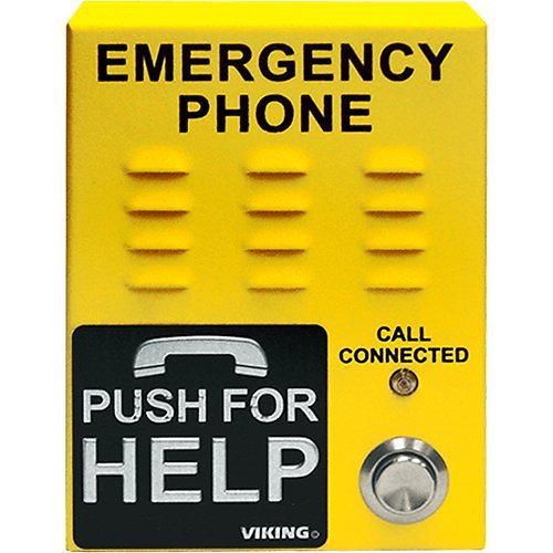 Viking Electronics Yellow Emergency Phone