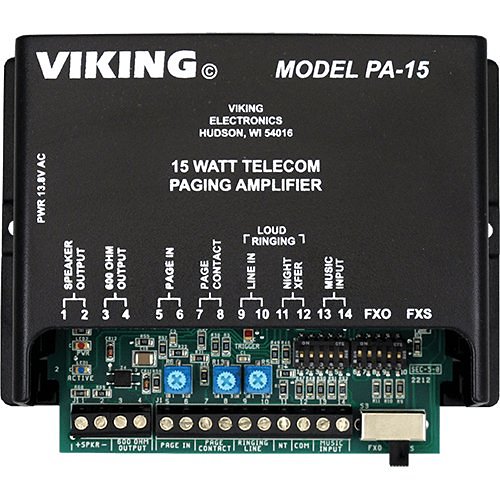 Viking Electronics PA-15 Paging Amplifier