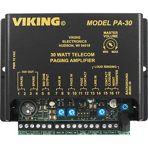 Viking Electronics 30 Watt Paging Amplfier