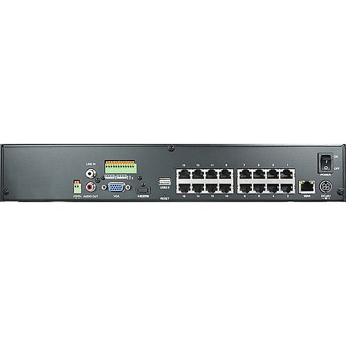 LILIN NVR6216E-2X4TB 16-Channel PoE 4K Standalone Network Video Recorder, 8TB, NDAA/TAA