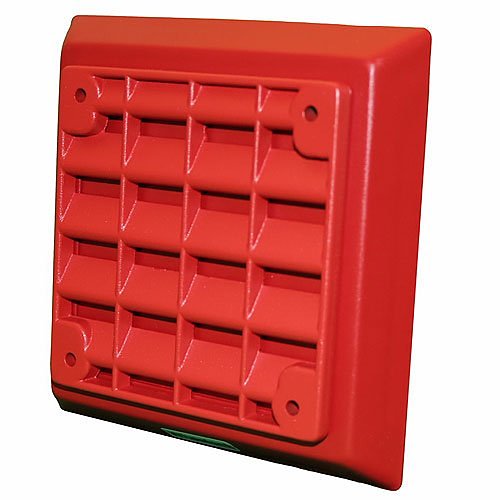 Eaton Wheelock ET-1080-R ET-1010 Vandal Resistant Speaker, Flush Mount, Wall/Ceiling, 25/70V, Indoor, Red