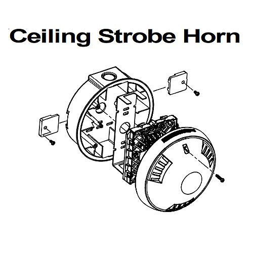 Cooper ESBC Mounting Box for Horn, Strobe - Red