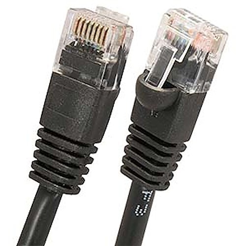 W Box 0E-C6BK76 7ft. CAT6 Cable, Black - 6 Pack