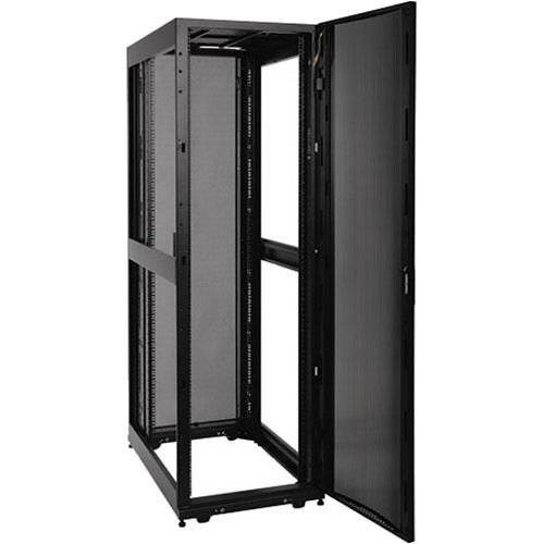 Tripp Lite SR42UBKD SmartRack Knock-Down Standard-Depth Rack Enclosure Cabinet Kit, 37" (94cm), 3000lb (1360.8kg), 42U