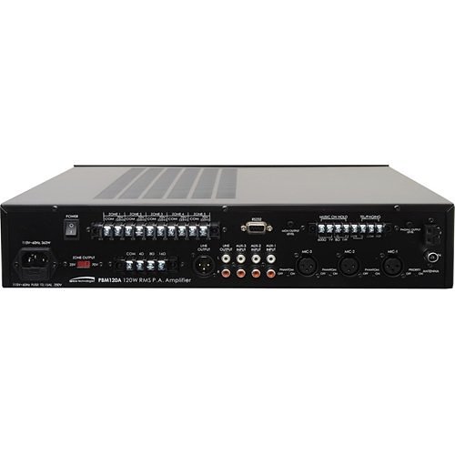 Speco PBM120AT 120W RMS PA Mixer Amplifier with AM and FM Tuner