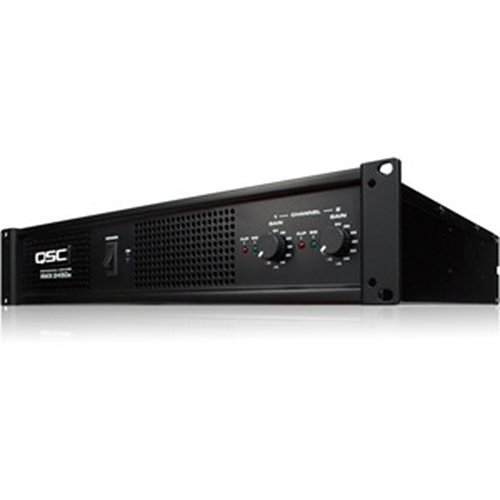 QSC RMX2450A 2-Channel Professional Power Amplifier, 500/750/1200W at 8/4/2Ohms Stereo Mode, 1300W at 8 Ohms Bridge Mono Mode, 20Hz-20kHz, 20kOhms Impedance