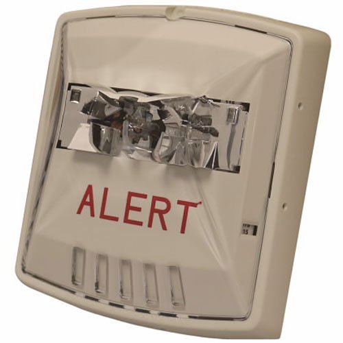 Eaton Wheelock STW-AL Exceder Strobe, White, Xenon, Wall, 12/24VDC, 8 Candela Settings, ALERT