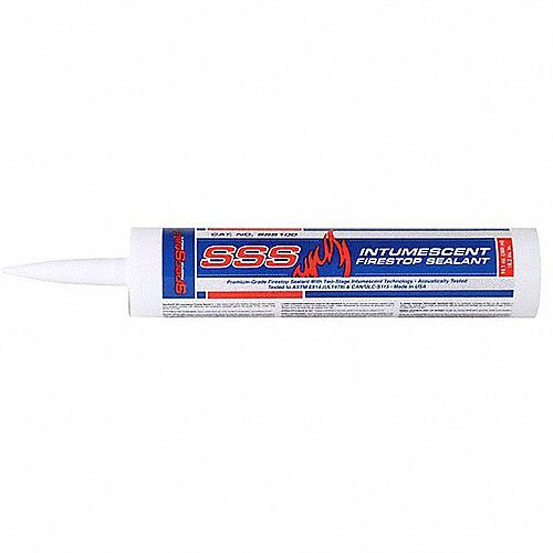 STI SSS100 SpecSeal SSS Intumescent Firestop Sealant, 10 oz Tube, up to 4 hr Fire Rating, Red