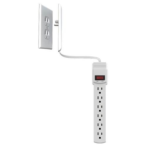 Ultra-Thin Wall Plug With 6 Outlet  Oversize