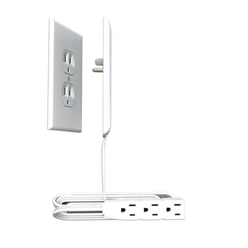 Ultrathin Electrical Outlet 8ft 3 Outlets Oversize