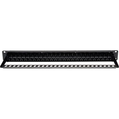 Tripp Lite N254-024 24-Port 1U Rack-Mount CAT6/CAT5 Feedthrough Patch Panel, RJ45 Ethernet, TAA