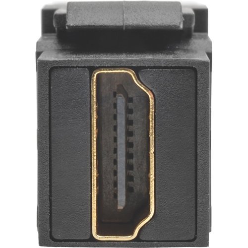 Tripp Lite P164-000-KPA-BK HDMI All-in-One Keystone/Panel Mount Angled Coupler, F/F, Black