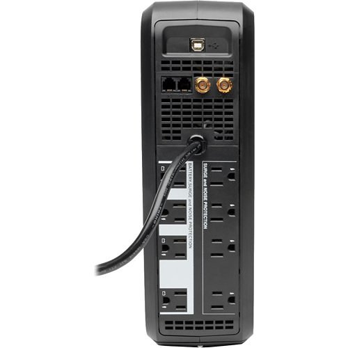 Tripp Lite SMART1000LCD SmartPro LCD 120V 1000VA 500W Line-Interactive UPS, AVR, tower, USB, TEL, DSL, Coax Protection, 8 Outlets