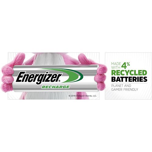 Energizer NH15BP-4 Recharge Power Plus Rechargeable AA Batteries, 4-Pack