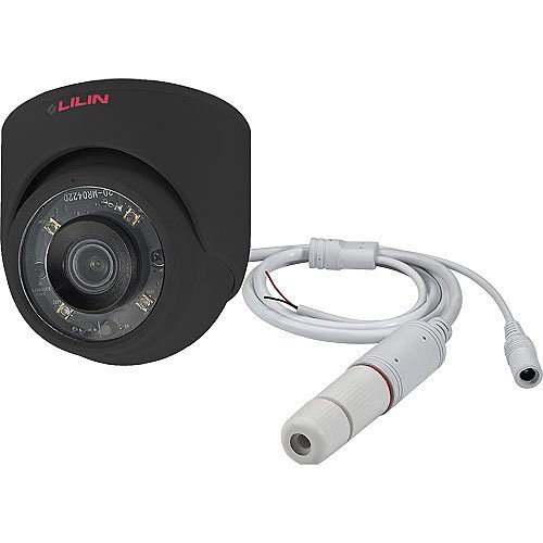 LILIN P2R6852E2 5MP Fixed IR IP Mini Turret Dome Camera, Black