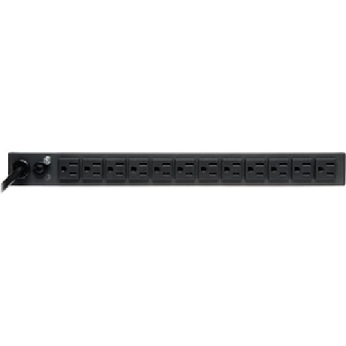 Tripp Lite PDU1215 1.8kW 120V Single Phase Basic PDU, 13 NEMA 5-15R Outlets, NEMA 5-15P Inlet, 15' Cord, 1U Rack Mount