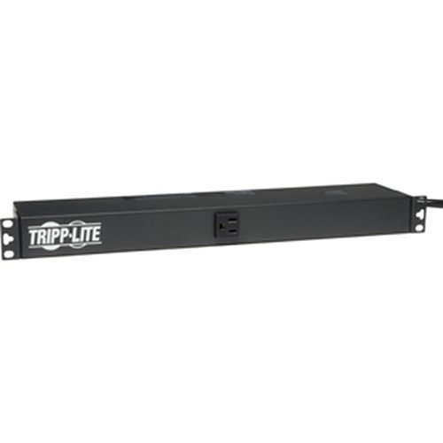 Tripp Lite PDU1215 1.8kW 120V Single Phase Basic PDU, 13 NEMA 5-15R Outlets, NEMA 5-15P Inlet, 15' Cord, 1U Rack Mount