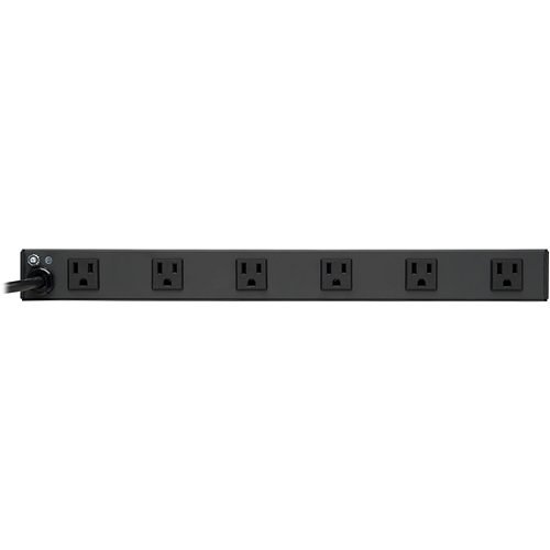 Tripp Lite RS-1215-RA 1U Rackmount Power Strip, 120V, 15A, 5-15P, 12 Widely Spaced Right Angle Outlets, 15' Cord Wire