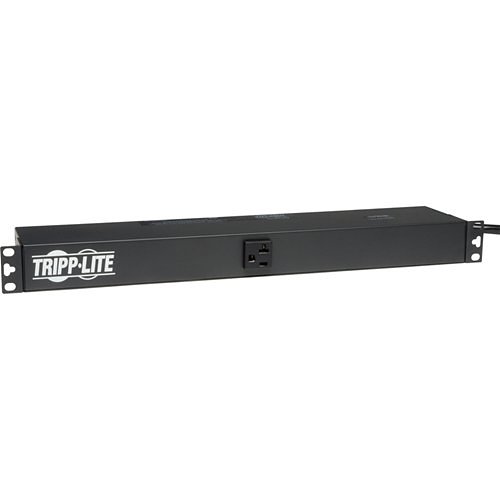 Tripp Lite PDU1220T Single-Phase Basic PDU, 15' (4.57m) Cord, 2.4kW, 120V, 20A, 13 NEMA 5-15/20R Outlets, L5-20P Input, 1U