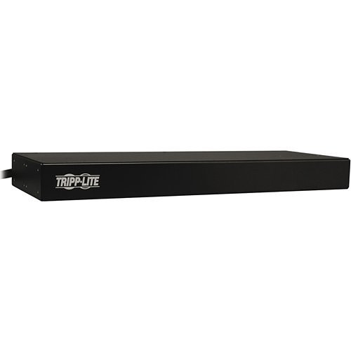 Tripp Lite PDUMNH20 1.9kW Single-Phase Monitored PDU, 120V Outlets (8 5-15/20R), L5-20P/5-20P Adapter, 12  ft. (3.66 m)Cord, 1U Rack-Mount, LX Platform Interface, TAA