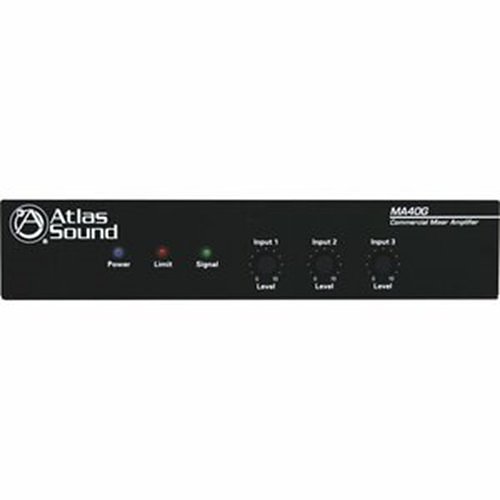 AtlasIED MA40G 3-Input, 40W Mixer Amplifier with Global Power Supply