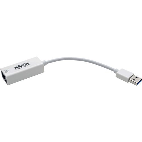 Tripp Lite U336-000-GBW USB 3.0 SuperSpeed to Gigabit Ethernet NIC Network Adapter RJ45 Female 10, 100, 1000, White
